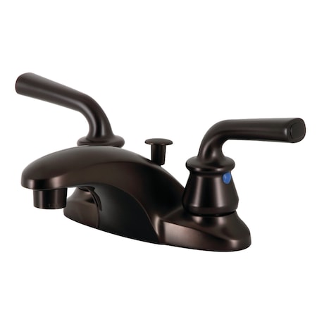 Kingston Brass 4" Centerset Bathroom Faucet with Pop-Up Drain, Oil Rubbed Bronze FB625RXL